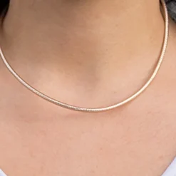 Cordón de Cuero Rosa Metalizado