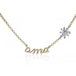 Gargantilla Ama Plata Dorada y Eguzkilore Plateado