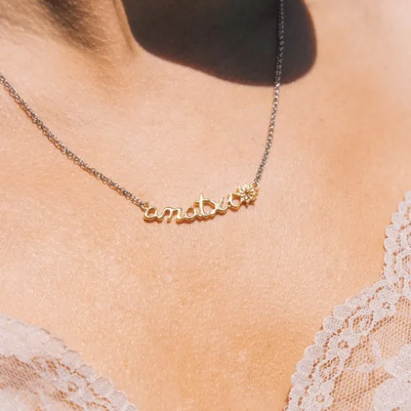 Gargantilla Amatxi Plata Bicolor