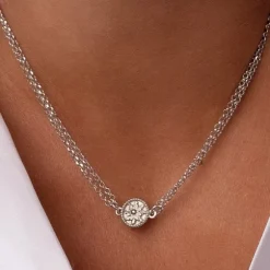 Gargantilla Anuk Doble Cadena de Plata