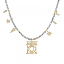 Gargantilla Barandilla Concha Plata Dorada Motivos