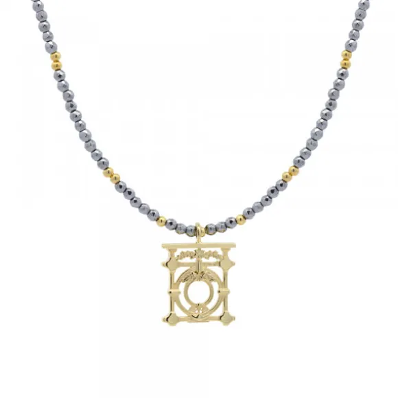 Gargantilla Barandilla La Concha Dorada y Hematites