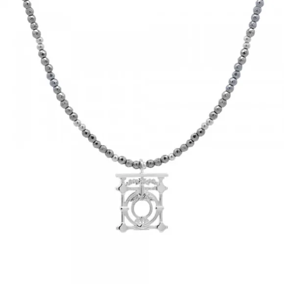 Gargantilla Barandilla La Concha Plata y Hematites