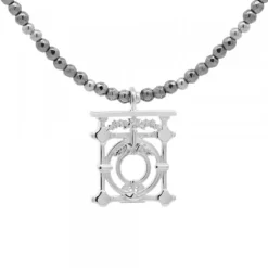 Gargantilla Barandilla La Concha Plata y Hematites