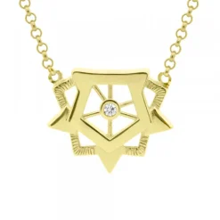 Gargantilla Ciudadela de Plata Dorada