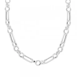 Gargantilla Eslabones 3+1 Plata