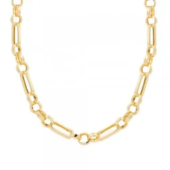 Gargantilla Eslabones 3+1 Plata Dorada