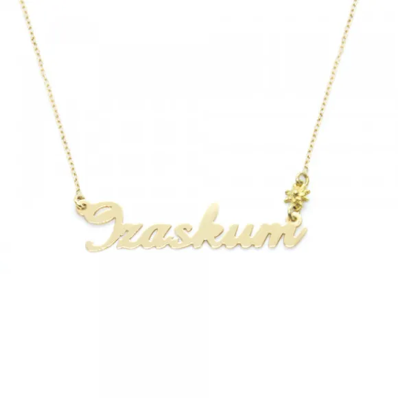 Gargantilla Izena 6 Letras Oro 18kt. Personalizable