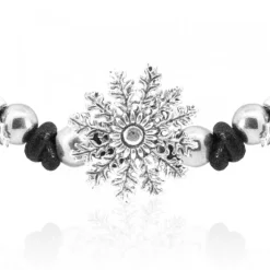 Gargantilla Mari Brillo Diez Hojas con Motivo Eguzkilore