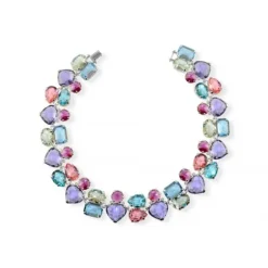 Gargantilla Queen Plata y Cristales Multicolor