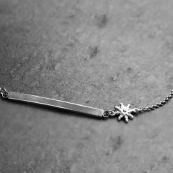 Gargantilla Zubi Plata con Eguzkilore Personalizable