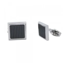 Gemelos Viceroy Cuadrados Acero Negro