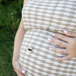 Llamador de Ángeles Bola Plateada y Mariposa