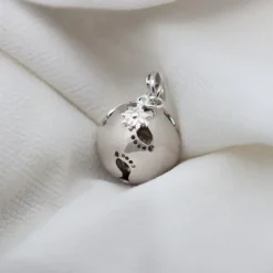 Llamador de Ángeles Piecitos Plata