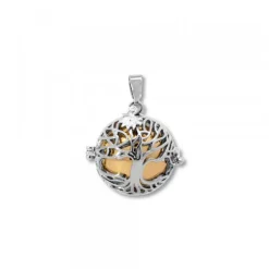 Llamador de Ángeles Árbol de la Vida Dorado con Mariposa Personalizable