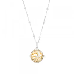 Llamador de Ángeles Árbol de La Vida Dorado