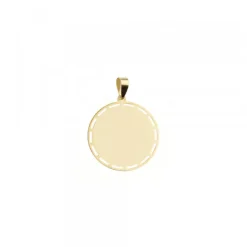 Medalla Calada Virgen Niña Oro 15mm Personalizable