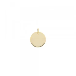 Medalla Oro y Eguzkilore Blanco 12mm Personalizable