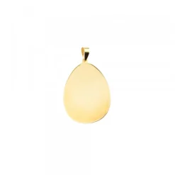 Medalla Oval Virgen Niña Oro Bicolor Personalizable