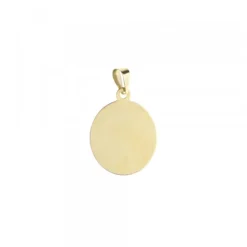 Medalla Ovalada Virgen Niña Oro 18mm