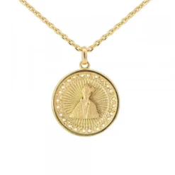 Medalla San Fermín de Plata Dorada Personalizable