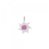 Mini Colgante Mountain Plata Esmalte Rosa