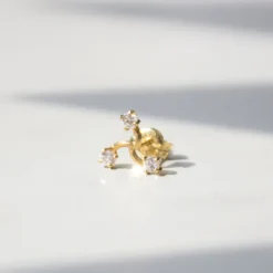 Mini Trepador Oro con Circonitas