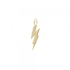 Pack Colgante y Pendientes Rayo de Plata Dorada