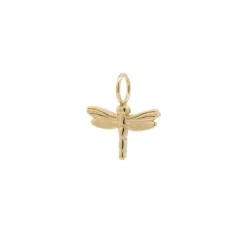 Pack Colgante y Pendientes Libélula de Plata Dorada