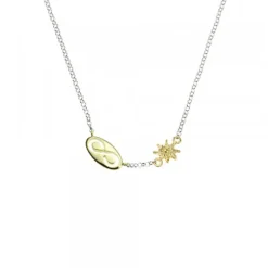 Pack Madre e Hija Gargantilla Infinito Eguzkilore de Plata Dorada