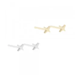 Pack Piercings Estrella 4 Puntas Plata 4 Uds