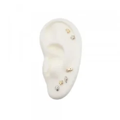 Pack Piercings Estrella Plata 4 Uds