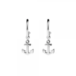 Pendientes Aro Ancla de Plata