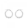 Pendientes Aro Bolitas Plata 20mm