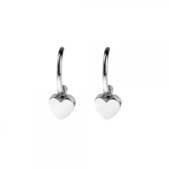 Pendientes Aro Corazón Plata