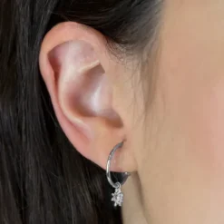 Pendientes Aro Eguzkilore Plata 15mm