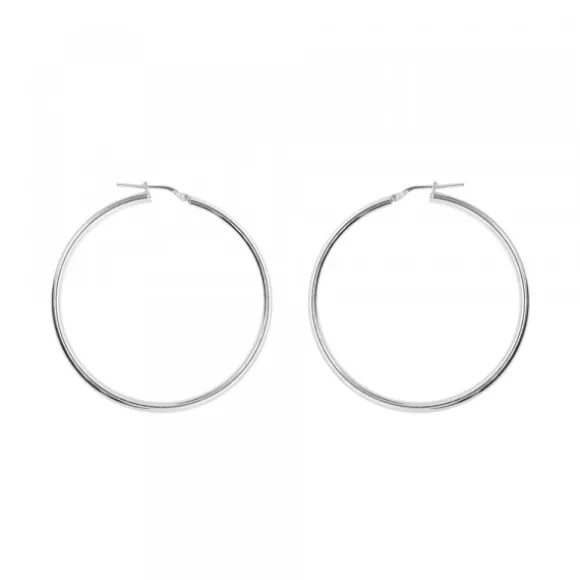 Pendientes Aro Grande de Plata 45mm