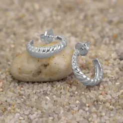 Pendientes Aro Grecia Plata 20mm