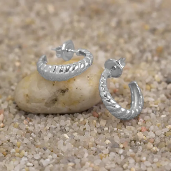 Pendientes Aro Grecia Plata 20mm