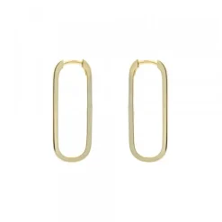 Pendientes Aro Hoop Plata Dorada 30mm