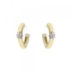 Pendientes Aro Olatu Plata Dorada