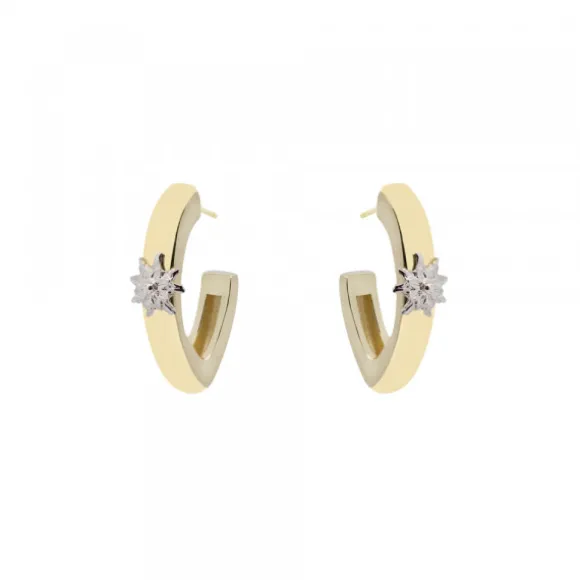 Pendientes Aro Olatu Plata Dorada