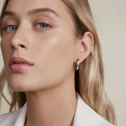 Pendientes Aro Olatu Plata Dorada