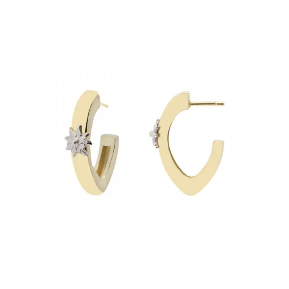 Pendientes Aro Olatu Plata Dorada