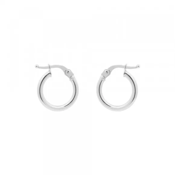 Pendientes Aro Oro Blanco 18kt.