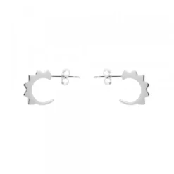Pendientes Aro Punky Plata 10mm