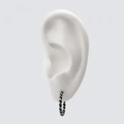 Pendientes Aro Twist Plata 15mm