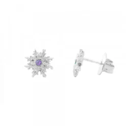 Pendientes Basic Colors Plata y Amatista