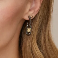 Pendientes Bayona Largos Rutenio