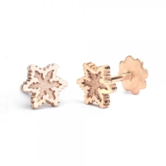 Pendientes Bebé Eguzkilore Oro Rosa 5mm